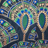 کت مجلسی.مدل پر طاووس