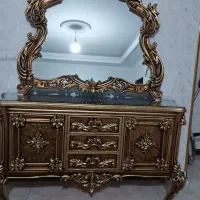 اینه کنسول تمام چوب راش|بوفه، ویترین، کنسول|پاکدشت, خاتون آباد|دیوار