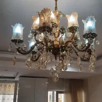 لوستر برنزی( برنجی)|لوستر و چراغ آویز|تهران, حسین‌آباد|دیوار