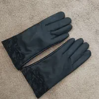 دستکش چرم داخل خز