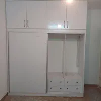 ** کمد دیواری ریلی تمام سفید **|جاکفشی، کمد، دراور|اردبیل, |دیوار