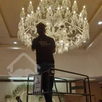 نصب زنجیر و نصب لوستر نورمخفی لاین نوری هالوژن و..