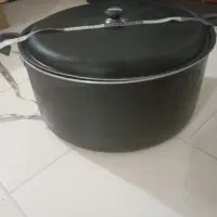 قابلمه تفلون مشکی۵۰نفره|ظروف پختوپز|اصفهان, قائمیه|دیوار