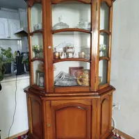 بوفه دو تیکه تمام چوب
