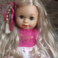 عروسک آنتیک صورتی باتری خور