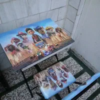 میزتحریر تاشو باکسدار کودک پسرانه با صندلی|میز تحریر و کامپیوتر|تهران, نیروی هوایی (پیروزی)|دیوار