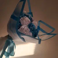 دسته گل رز (روبانی)|گل مصنوعی|اردبیل, |دیوار