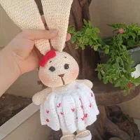 عروسک خرگوش دستباف