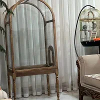 قفس پرنده چوب گردو