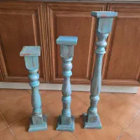 پایه شمعدان چوبی