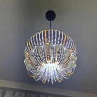 لامپ ال ای دی چوبی دستساز|لوستر و چراغ آویز|تبریز, |دیوار