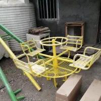 چرخ فلک و الاکلنگ فلزی پارکی باغی تاب و سرسره