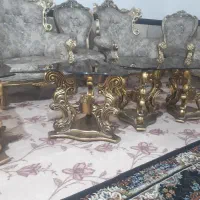 یک دست مبل و میز نهار خوری و جلو مبلی سلطنتی|مبلمان خانگی و میز عسلی|سرپل ذهاب, |دیوار