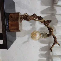 آباژورهای چوبی روستیک|چراغ خواب و آباژور|بندر ماهشهر, |دیوار