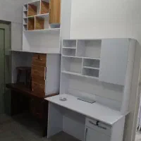 باکس شلف قفسه دیواری کتابخانه طبقات صنایع چوب حنفی|کتابخانه، شلف، قفسههای دیواری|قم, نیروگاه|دیوار