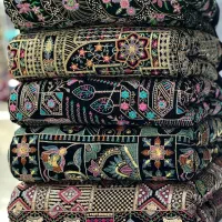 پارچه های وارداتی سوزندوزی وکرپ و...