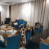 مبلمان استیل ۹ نفره با غدا خوری ۸ نفره