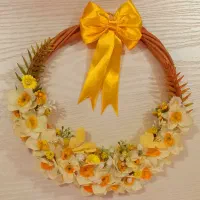 حلقه گل رو دری ویژه یلدا و کادو روز مادر|گل مصنوعی|رشت, معلم|دیوار