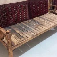 ۴ عدد تخت سنتی چوب نراد درجه ۱ درحد نو