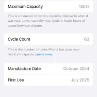 آیفون   Pro16 /ZA/128 GB هلث ۱۰۰ سایکل ۶۳|موبایل|قم, عمار یاسر|دیوار