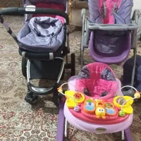 صندلی غذا روروئک کالسکه تخت پارک در حد نو خارجی