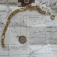 زنجیر  طلا فیگارو و پلاک ون یکاد