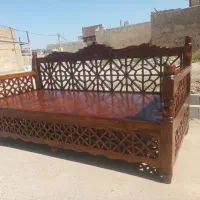 مبل تخت  شاه نشین تاج منبت