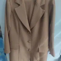کت و شلوار زنانه عسلی