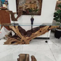 میز کنسول چوب گردو