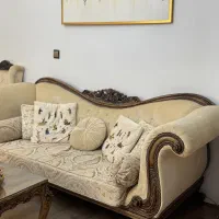 ست مبل ۷ نفره به همراه میزناهارخوری و میز تلوزیون