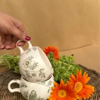 آموزش نقاشی زیرلعابی سرامیک کوره هنرسفال ظرف فنجان|خدمات آموزشی|قم, باجک یک|دیوار