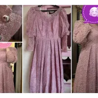 پیراهن اکلیلی صورتی نو