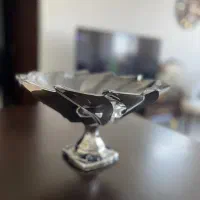 میوه خوری کریستال نقره ای