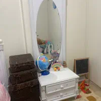 فروش تخت نوجوان و پاتختی با پنل آینه برند آپادانا|تخت و سرویس خواب|تهران, یوسف‌آباد|دیوار
