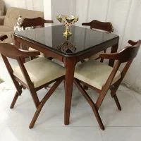 (۳دست) میز نهارخوری۴ نفره شیک وتمیز(درحدنو)