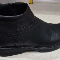 کفش چرم طبی با کفی puo بوت مشکی برند پاسارگاد