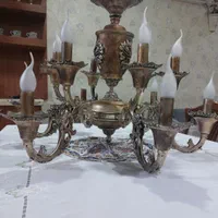 لوستر برنجی ۶ شاخه