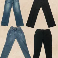 تعدادی شلوار جین، پارچه ای،تمام کش نو