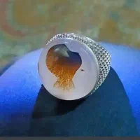 انگشتر شجر درشت و سنگین ۳۵گرم دست ساز