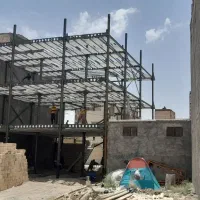 اجرای سقف تیرچه کرومیت و جوشکاری وسقف کامپوزیت