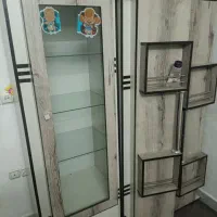 تخت نوجوان همراه ویترین عروسک و کمد لباس 2 در