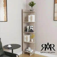 قفسه کتاب و دکوری B02 ام دی اف و چوبی
