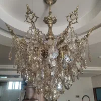 لوستر برنجی ۸شاخه دوبل