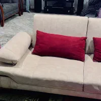 فروش مبل ۸ نفره تخت شو زیر قیمت بازار بدلیل مهاجرت|مبلمان خانگی و میز عسلی|ساری, |دیوار