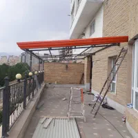 اجرای شیروانی سایبان پلیکربنات ایوان|خدمات پیشه و مهارت|اردبیل, |دیوار