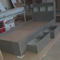 ساخت انواع تخت یک نفره تمام ام دی اف جنس درجه یک