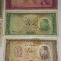 ۷ برگ اسکناس ارزشمند بانک ملی و مرکزی|کلکسیون سکه، تمبر، اسکناس|تهران, نیروی هوایی (پیروزی)|دیوار