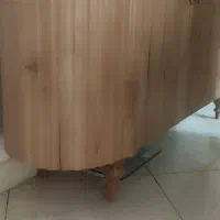 اینه کنسول پایه چوبی جنس وکیوم