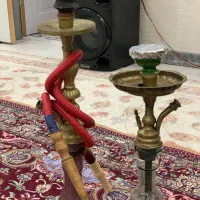 دو تا قلیون برنجی یکیش سوپاپ داره