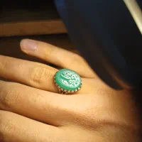 انگشتر عقیق سبز